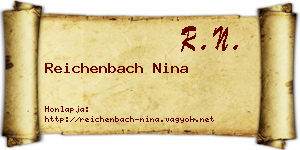 Reichenbach Nina névjegykártya